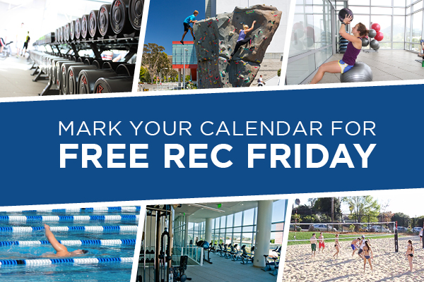 Mark your calendar for Free Rec Friday