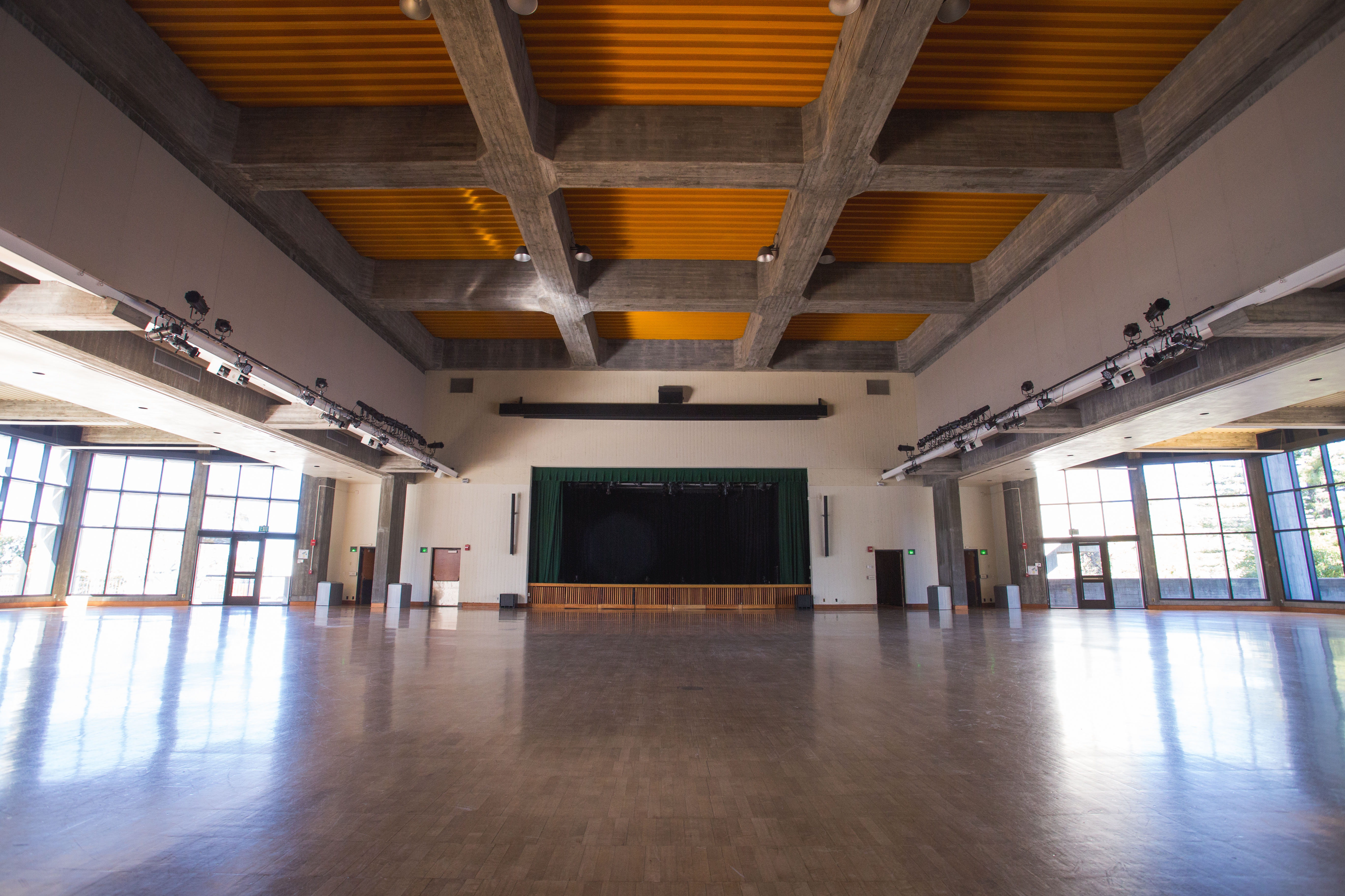 An empty Chumash Auditorium